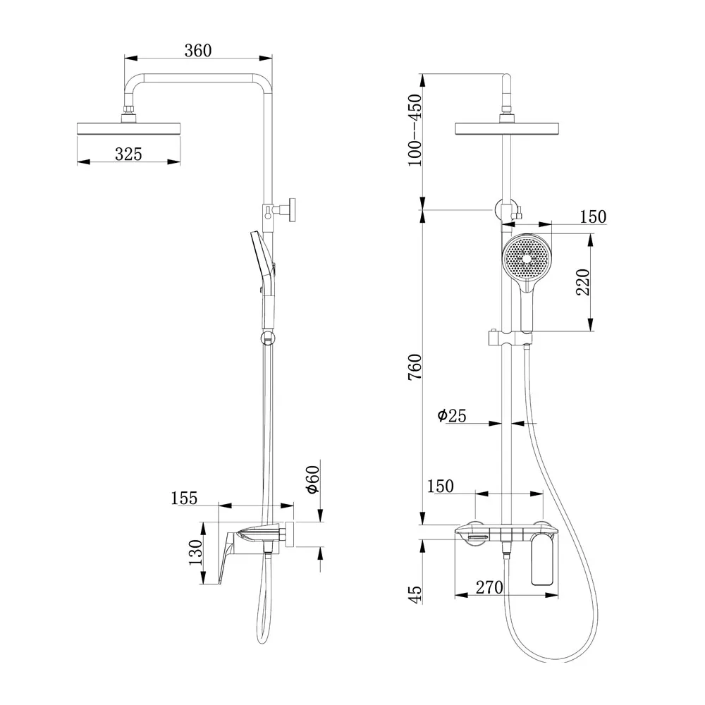 Boshsini-BS228-GM-Rainshower-Set-Gun-Metal-spec