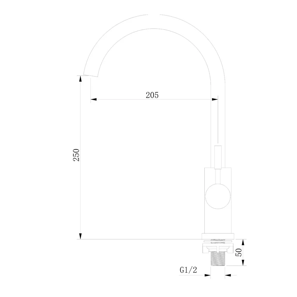 Boshsini-BS800-Kitchen-Sink-Tap-Satin-PRODUCT-SPECIFICATIONS